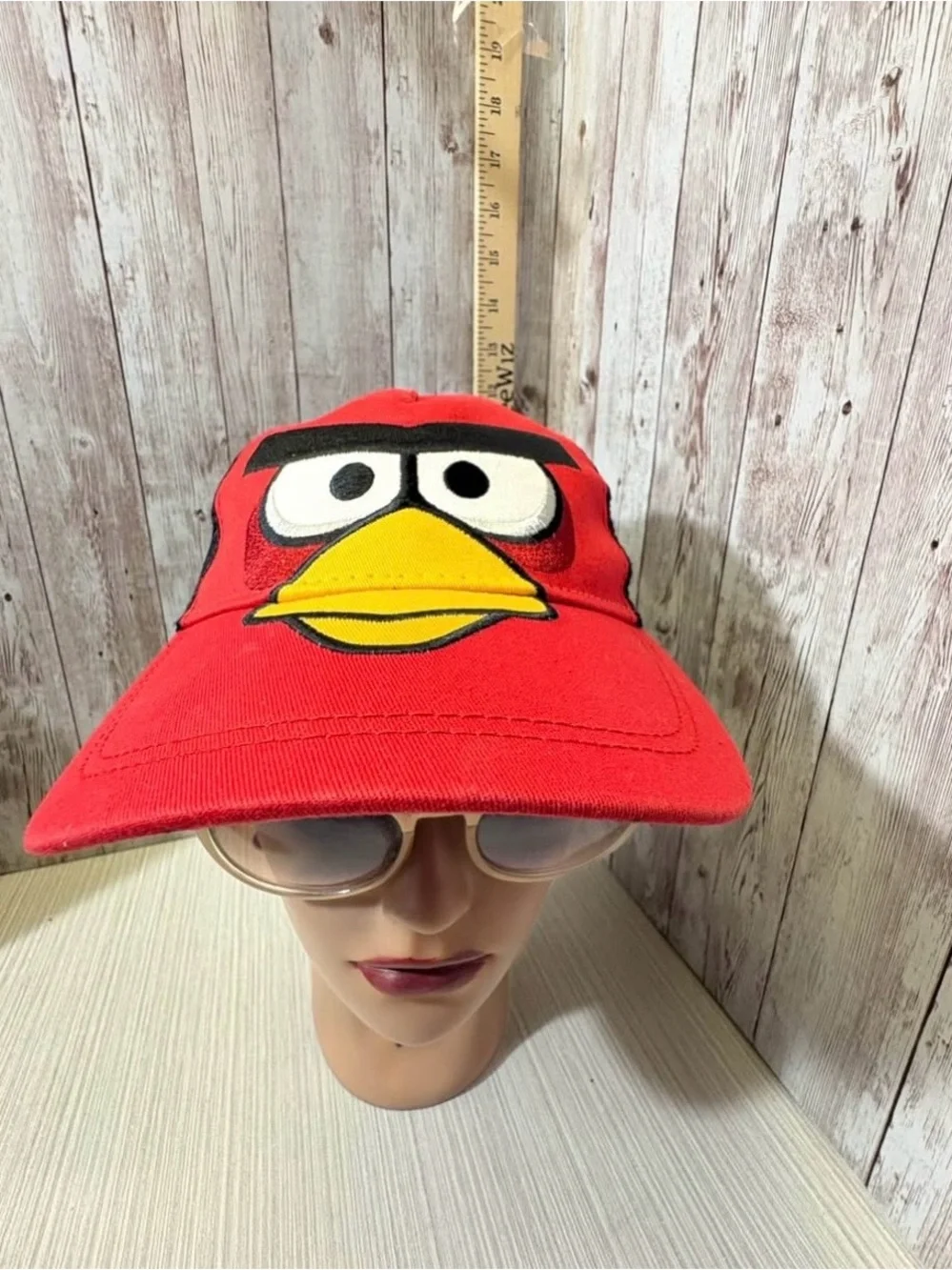 Angry Birds Red Bird Black Mesh Snap Back Baseball Trucker Hat Rovio Brand
